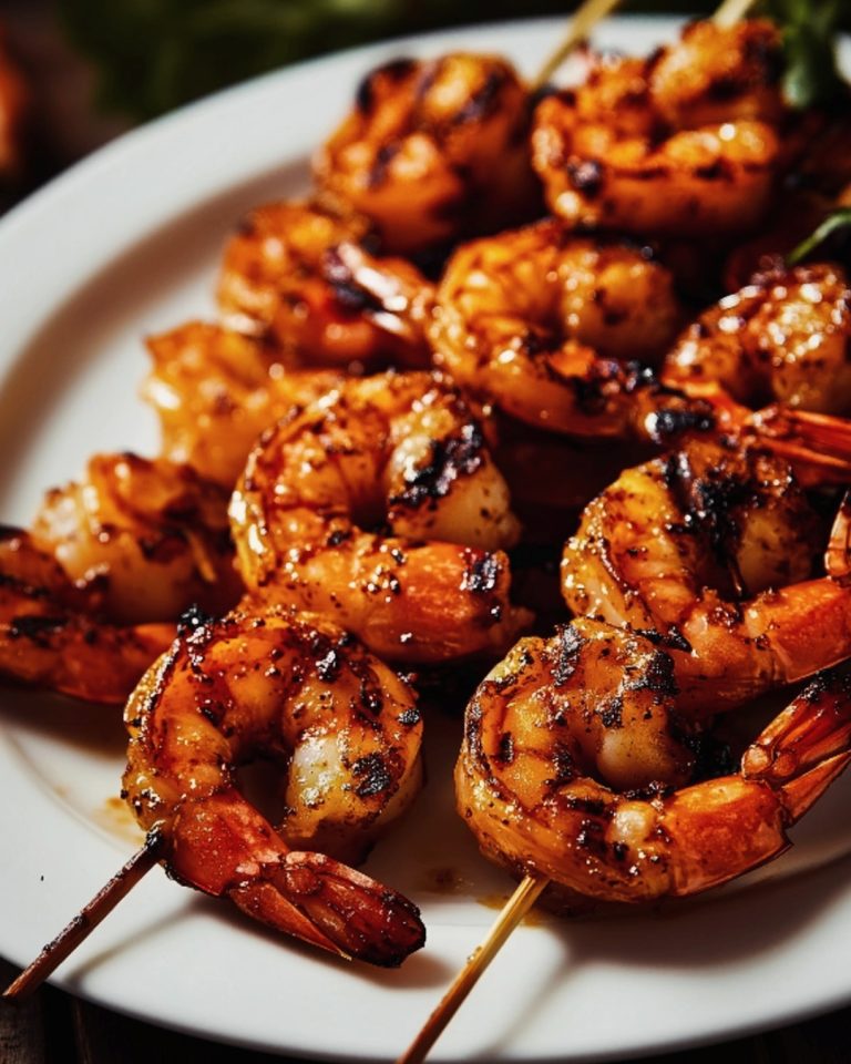 Gegrillte Garnelen in Knoblauchmarinade Rezept